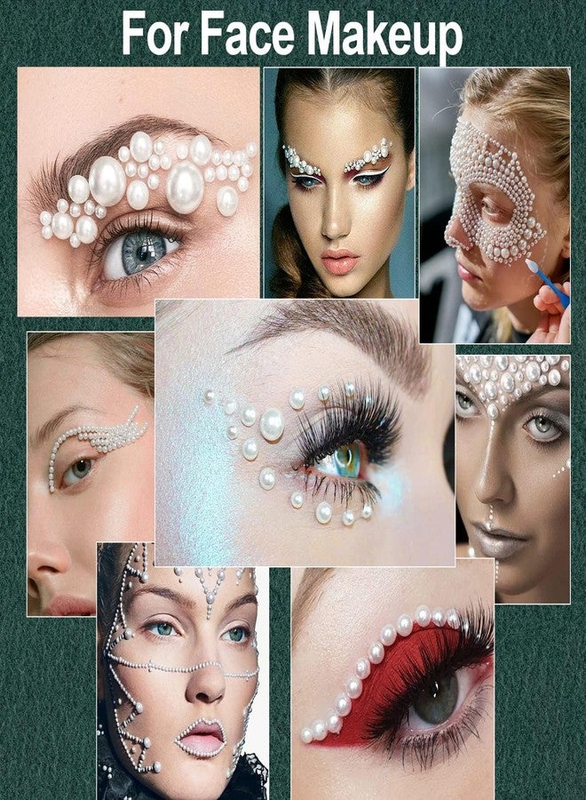 دي آي واي كرافتس مجموعة أشغال يدوية 260، لآلئ مسطحة غير متنوعة، نصف لؤلؤة، خرز بلاستيكي مسطح مع ملقط، مناسبة للأحذية والهواتف وفن الأظافر، لصنع المجوهرات والحرف اليدوية (260). - Image 2